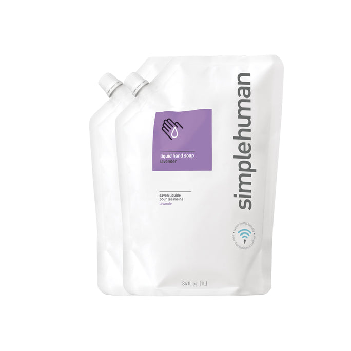 recharges de savon liquide pour les mains, parfum lavande