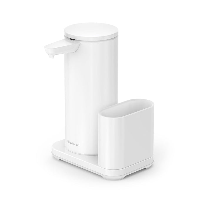 grand distributeur de savon à  capteur + rangement pour éponge