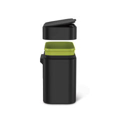 simplehuman CW2024 poubelle rectangulaire à pédale, avec réserve à sacs,  poubelle de cuisine, acier inoxydable brossé, 45 litres : :  Cuisine et Maison