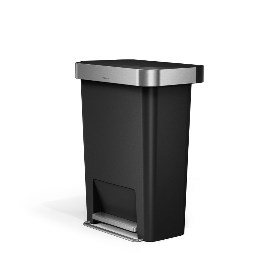 poubelle rectangulaire à  pédale 45 L avec réserve à  sacs