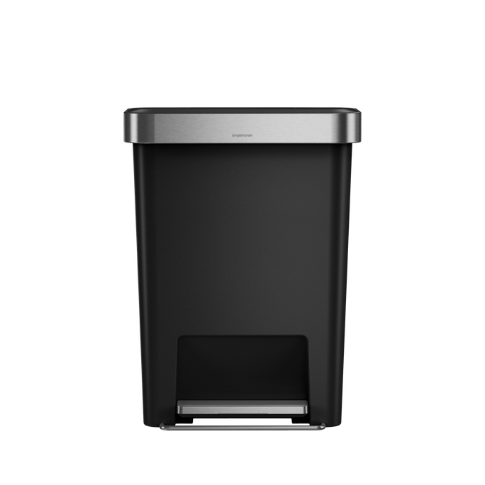 poubelle rectangulaire à  pédale 45 L avec réserve à  sacs