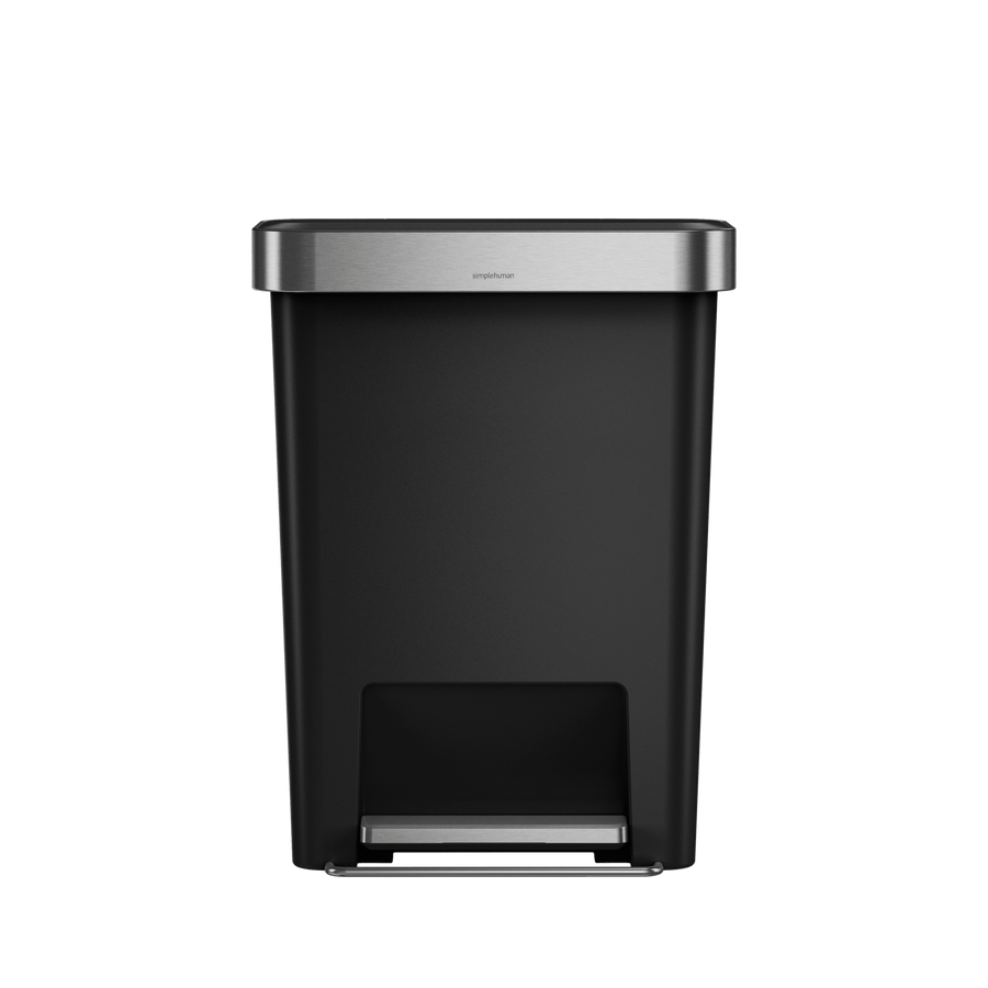 poubelle rectangulaire à  pédale 45 L avec réserve à  sacs