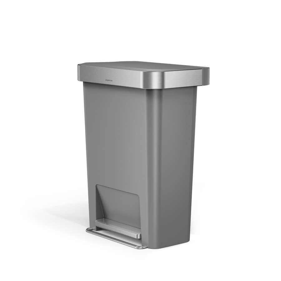 poubelle rectangulaire à  pédale 45 L avec réserve à  sacs