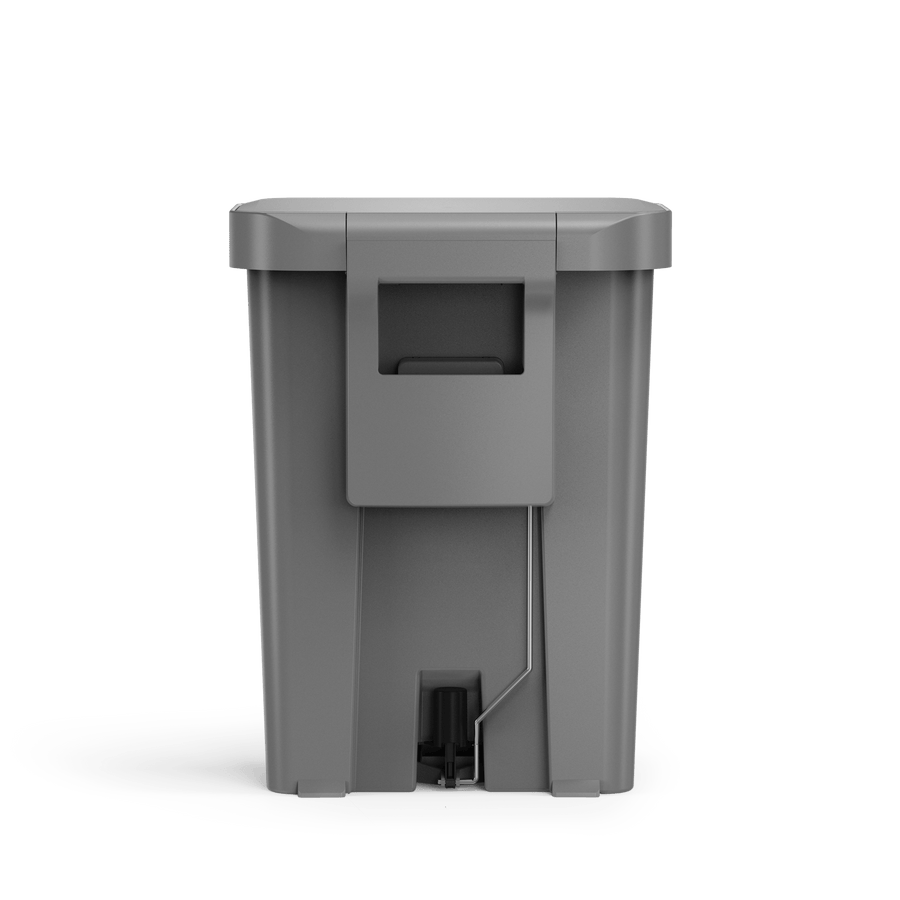 poubelle rectangulaire à  pédale 45 L avec réserve à  sacs