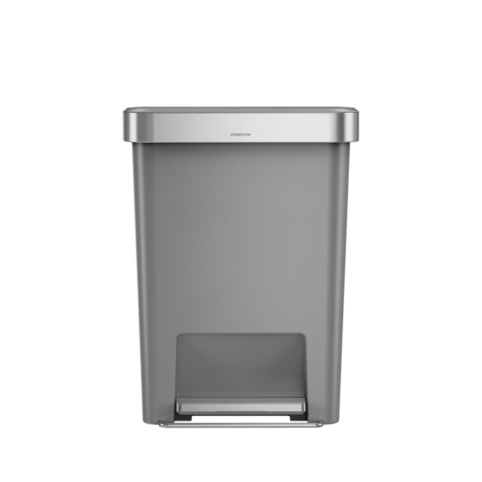 poubelle rectangulaire à  pédale 45 L avec réserve à  sacs