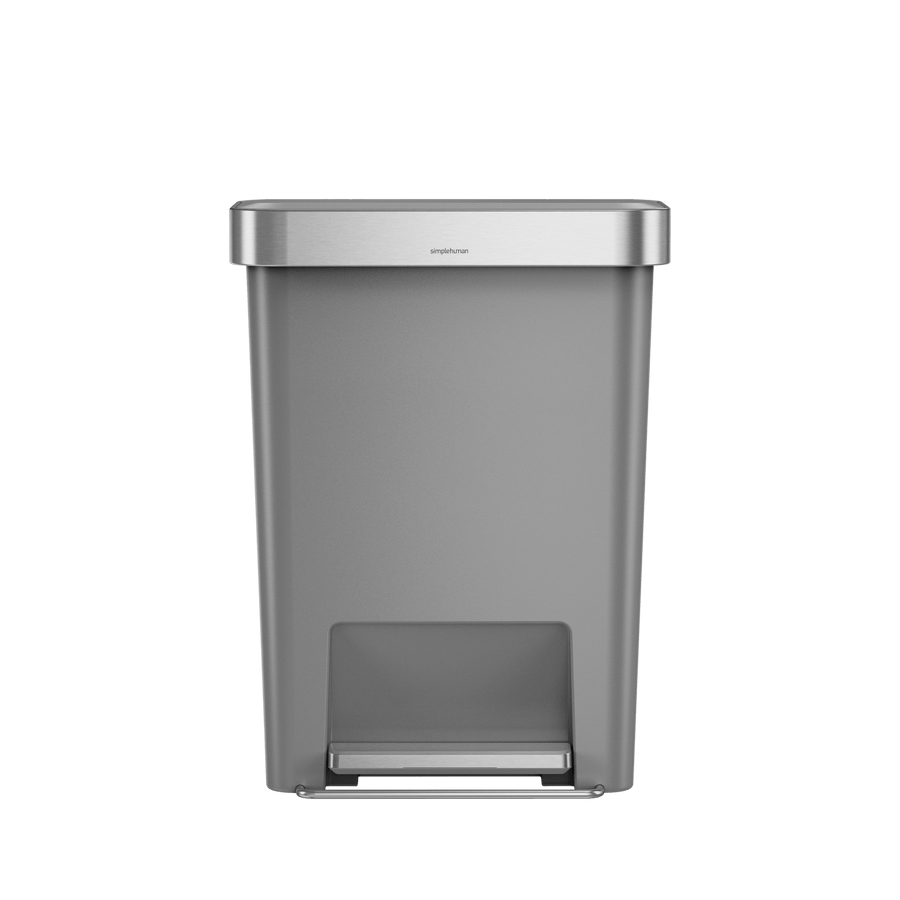 poubelle rectangulaire à  pédale 45 L avec réserve à  sacs