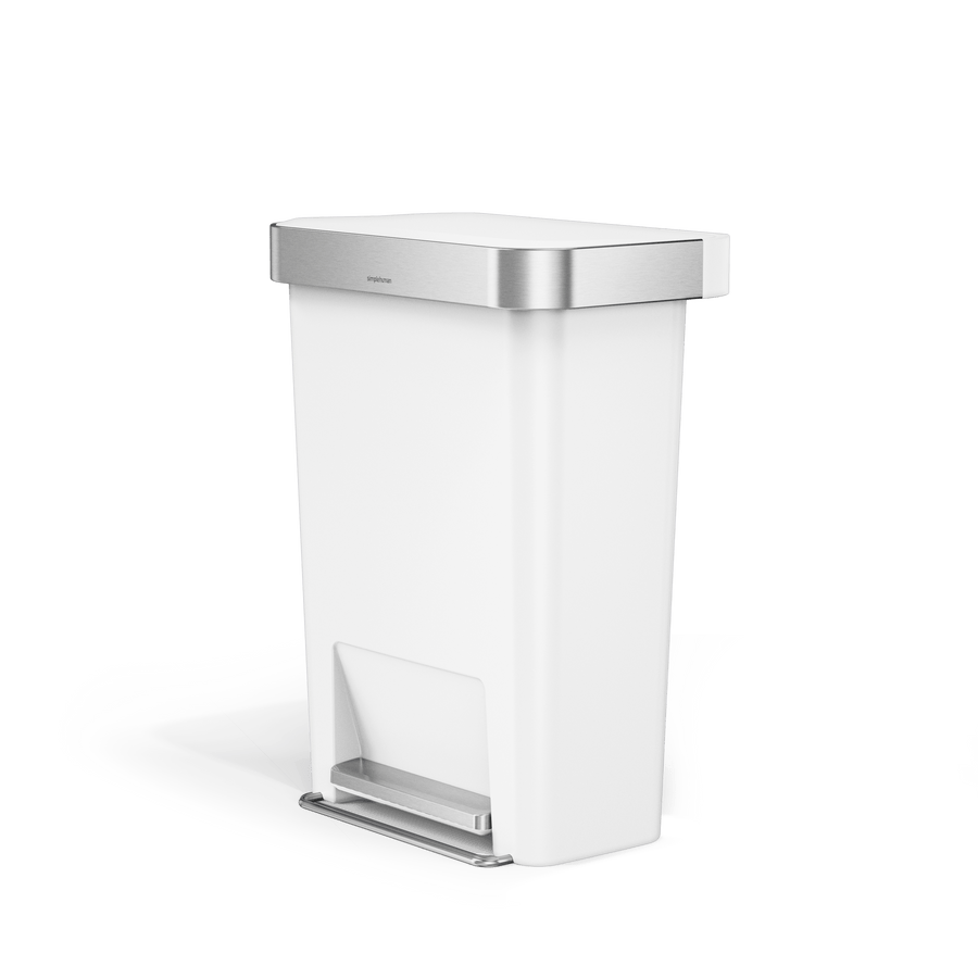poubelle rectangulaire à  pédale 45 L avec réserve à  sacs