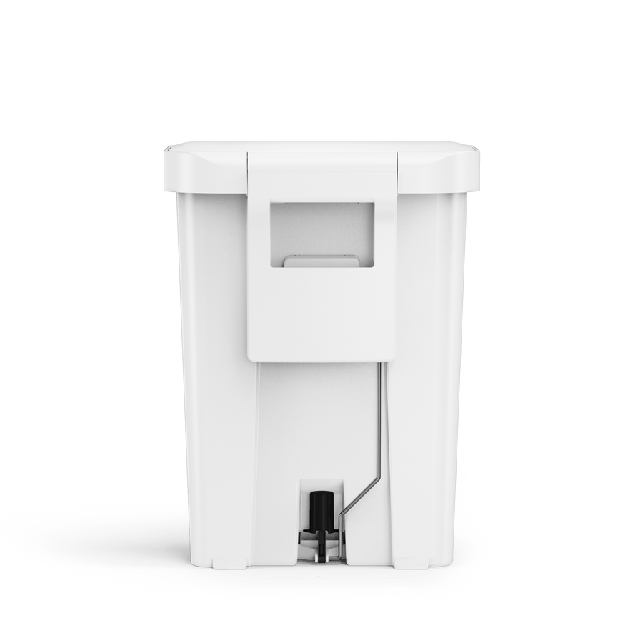 poubelle rectangulaire à  pédale 45 L avec réserve à  sacs