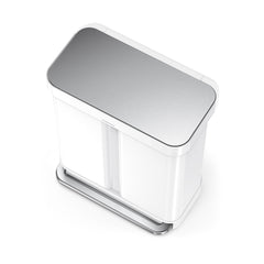 Simplehuman Poubelle rectangulaire à pédale avec réservoir sacs