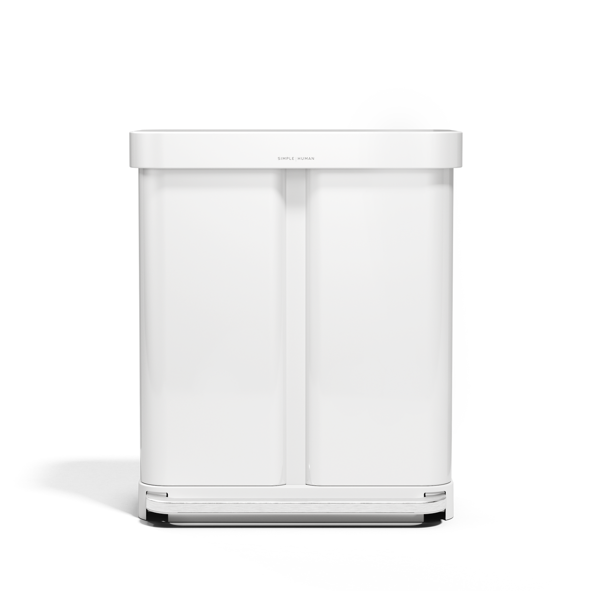 poubelle rectangulaire à  pédale 58 L, avec réserve à  sacs