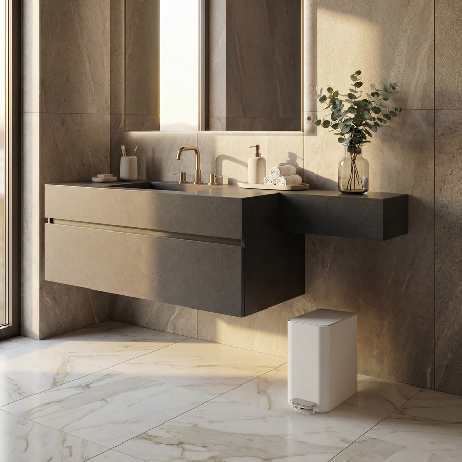 Poubelle compacte à  pédale de 5L