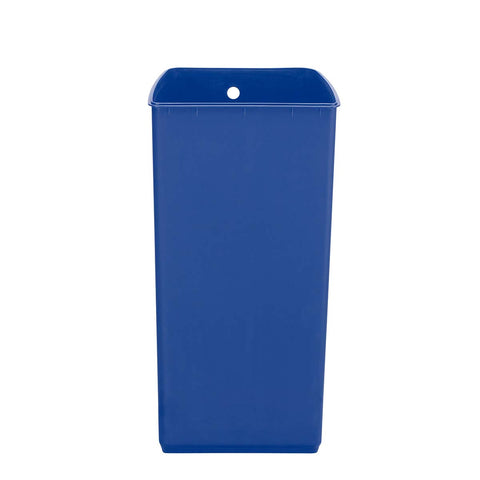30L blue plastic trash bucket - main image
