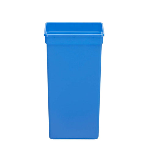 15L blue plastic recycling bucket - main image