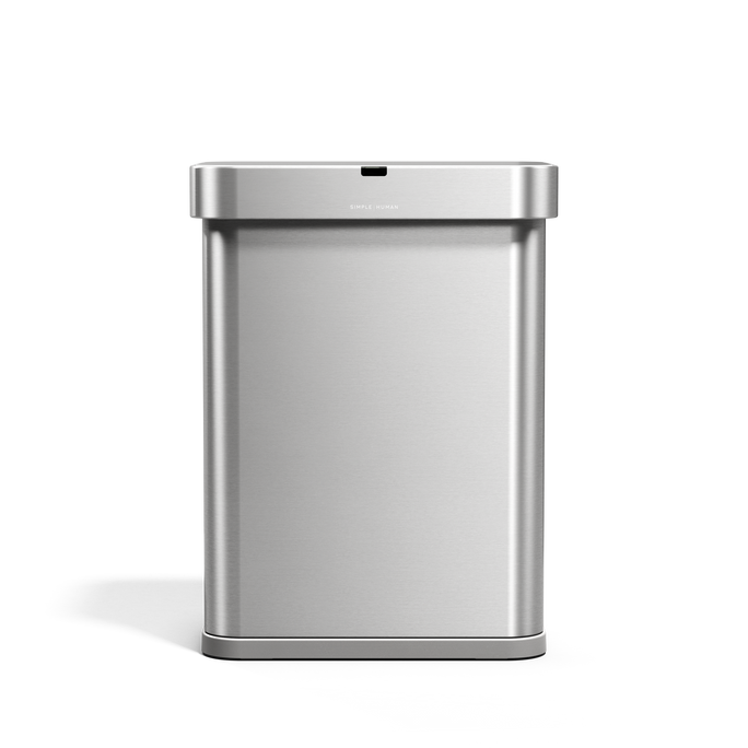 poubelle rectangulaire à capteur 58 L