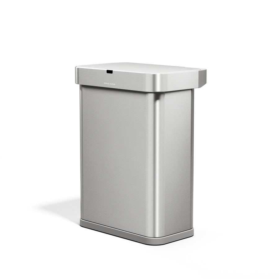 poubelle rectangulaire à  capteur 58 L