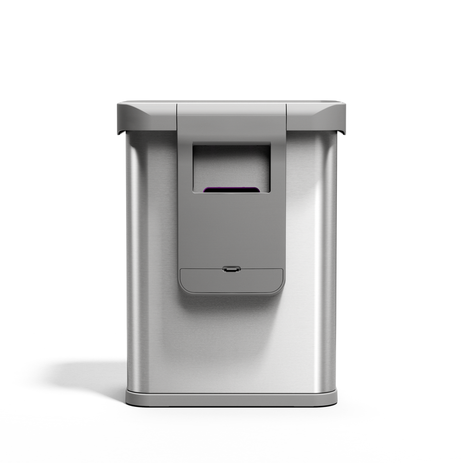 poubelle rectangulaire à  capteur 58 L