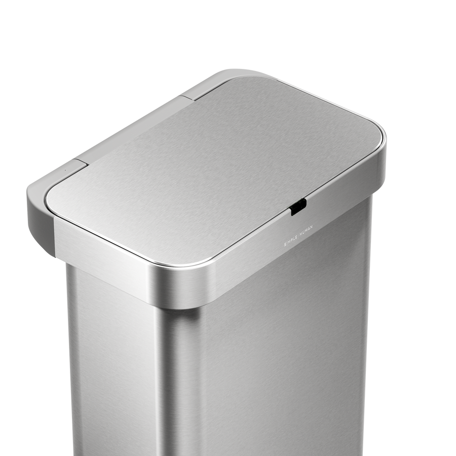 poubelle rectangulaire à  capteur 58 L