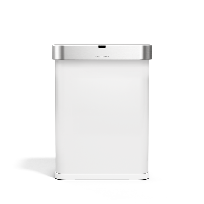 poubelle rectangulaire à capteur 58 L