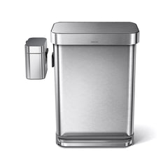poubelle rectangulaire 55 litres + bac de compostage