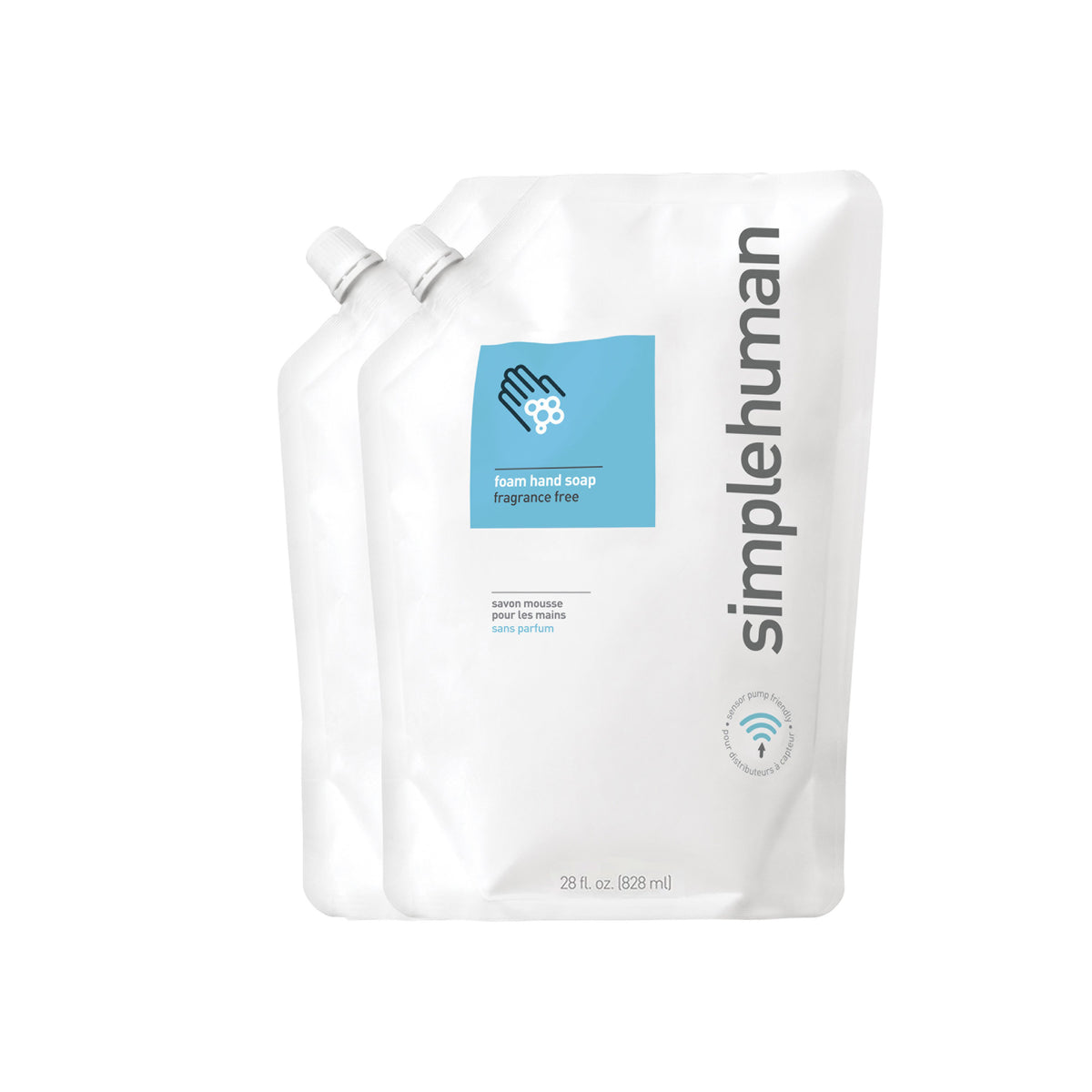 mousse sans parfum pour les mains simplehuman, recharge 828 ml