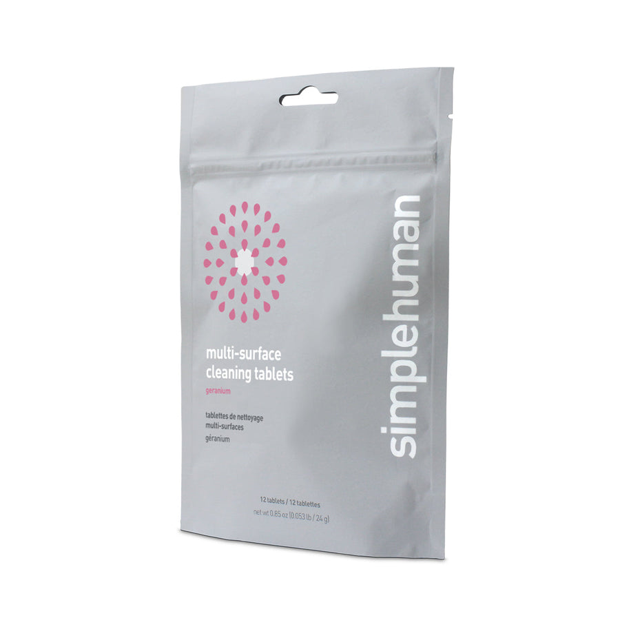 tablettes nettoyantes multisurface au géranium