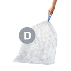 code D sacs poubelle sur mesure, plastique transparent