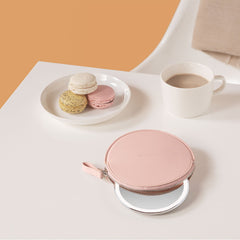 étui à fermeture-éclair pour miroir à capteur compact, irisé