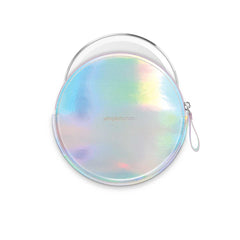 étui à fermeture-éclair pour miroir à capteur compact, irisé